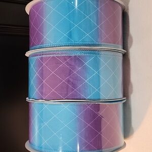 NEW 3 Rolls Kirkland Signature Wire-Edged Ribbon, 150 yards total